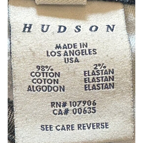 Hudson Womens Jeans Bootcut Low Rise Flap Pocket W170DHA Size 27 30x28 - Picture 14 of 16